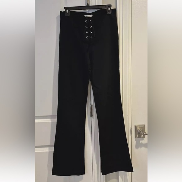 Reformation Black High-Waisted Flare Pants - Picture 2 of 8